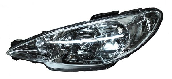 FARO PEUGEOT 206 03-09 LISO DOBLE AS TYC IZQ