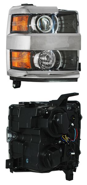 FARO CHEV PU 15-18 3500 C/LUPA FILO CROMADO TYC G15 DER