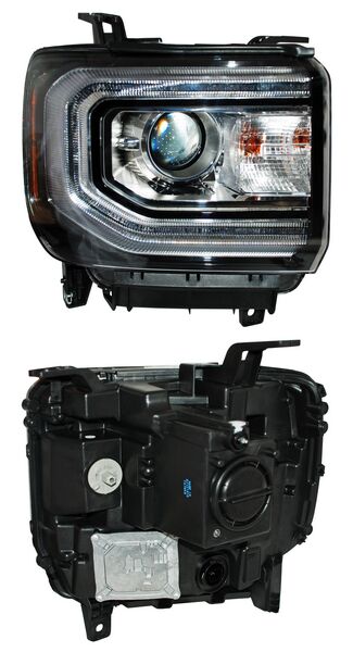 FARO GMC SIERRA 16-18 P/XENON FONDO CROMADO ALD203 TYC2 CCC DER