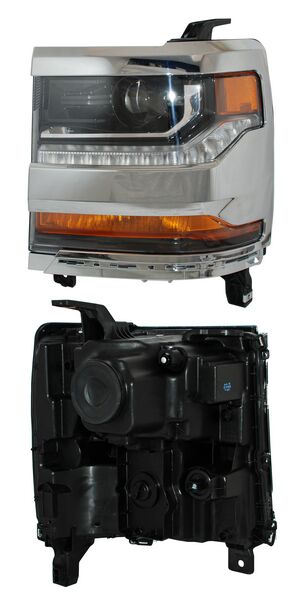 FARO CHEV PU 16-18 FILO CROMADO P/XENON ALD23S3 TYC IZQ