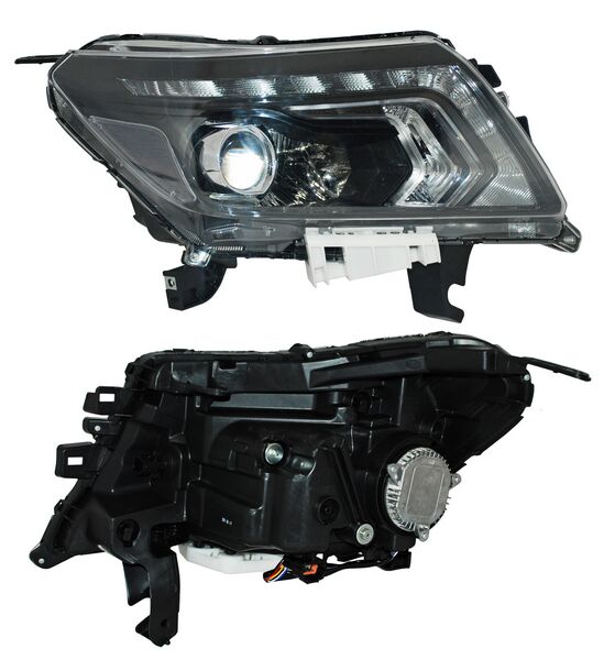 FARO NISSAN PU NP300/ FRONTIER 16-20 FONDO NEGRO LEDS TYC1 DER