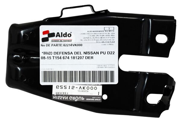 XXXBRAZO DEFENSA DEL NISSAN PU D22 08-15 674 DMV DER JPM OCT20