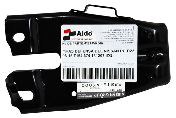 XXXBRAZO DEFENSA DEL NISSAN PU D22 08-15 674 DMV IZQ JPM JUL25