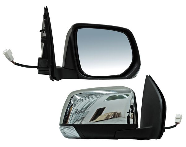 ESPEJO COLORADO 13-15 ELECT C/DIRECC CROM ABATIBLE 6 PINES ***6 DER