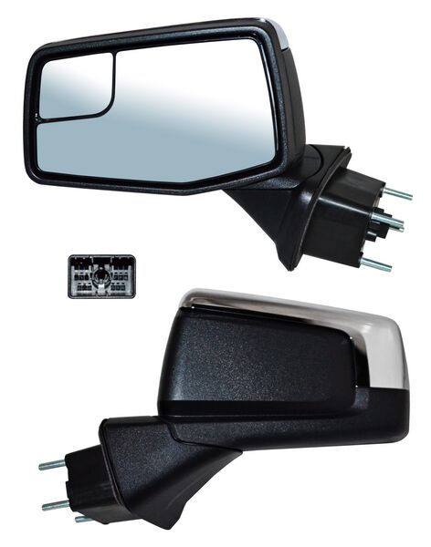 ESPEJO CHEV PU GMC SIERRA 19-23 ELECT CROM C/DESEMP C/PUNTO CIEGO 7 PINES IZQ