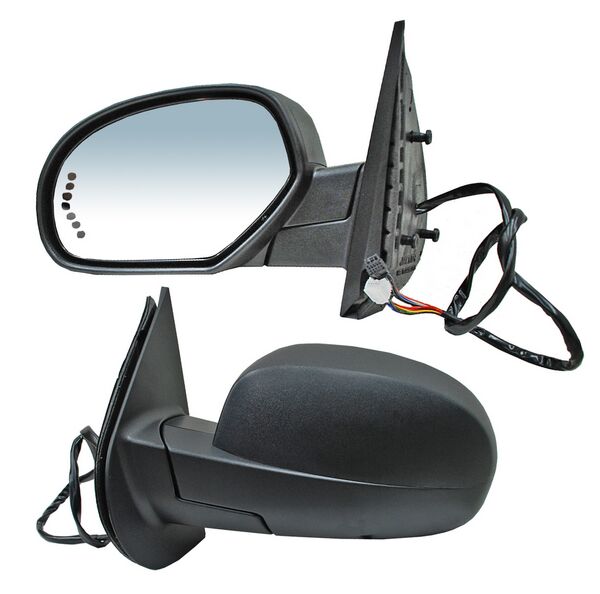 ESPEJO CHEV PU 07-13 / SUBURBAN 06-10 ELECT C/DESEMP C/DIRECC C/LUZ INF POROSO 15 PINES DDM24A IZQ