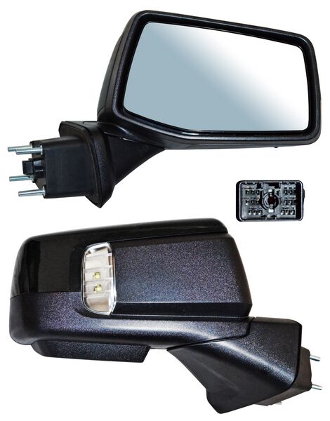 ESPEJO CHEV PU 1500 SILVERADO 19-22 ELECT P/PINT C/DESEMP C/SENS TEMP C/DIRECC C/LUZ INF C/MEM AUTOABATIBLE 15 PINES DER