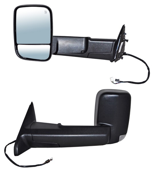 ESPEJO DODGE PU 13-16 1500/2500/3500/4000 ELECT POROSO TELESCOPICO C/LUZ INF C/DIRECC C/DESEMP C/SENS TEMP 12 PINES BBB3 IZQ