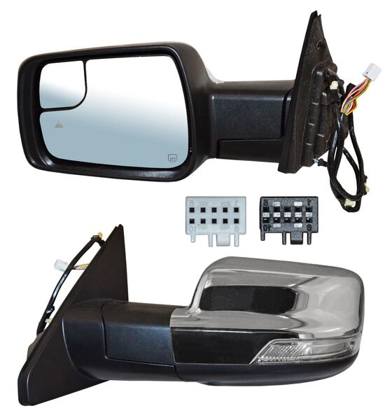ESPEJO DODGE PU 19-25 RAM ELECT CROM C/DESEMP C/SENSOR Y PUNTO CIEGO C/DIRECC C/LUZ INF C/MEM IZQ