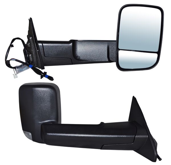 ESPEJO DODGE PU 19-22 RAM LINEA NUEVA ELECT POROSO C/DIRECC C/LUZ INF TELESCOPICO 10 PINES DER
