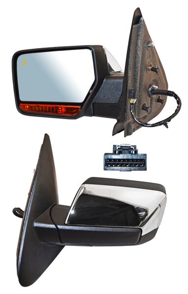 ESPEJO EXPEDITION 15-17 ELECT CROM C/LUZ INF C/DIRECC AUTOABATIBLE C/SENSOR PUNTO CIEGO C/MEM C/DESEMP 15 PINES CCCC. IZQ