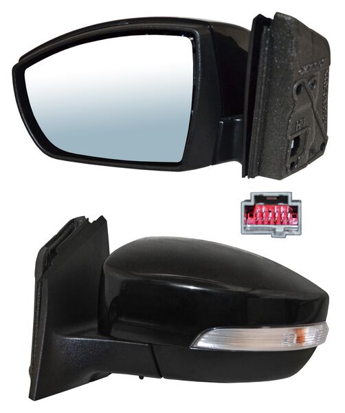 ESPEJO FOCUS 15-17 ELECT P/PINT C/LUZ INF C/DIRECC C/SENSOR PUNTO CIEGO C/DESEMP 11 PINES BBB3 IZQ