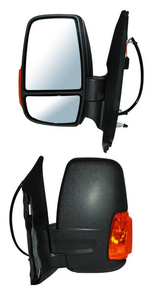 ESPEJO TRANSIT 14-17 ELECT POROSO C/DIRECC AMBAR C/DESEMP 6 PINES CCCC IZQ