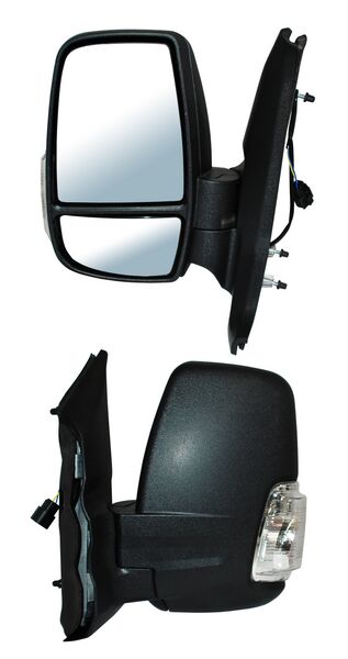 ESPEJO TRANSIT 15-17 S/CONT C/DIRECC BLANCA POROSO 2 PINES BBB3 IZQ RVR