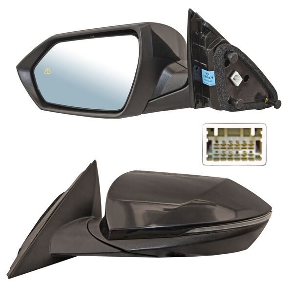 ESPEJO ELANTRA 21-25 ELECT P/PINT C/DIRECC C/DESEMP C/SENSOR PUNTO CIEGO 8 PINES IZQ