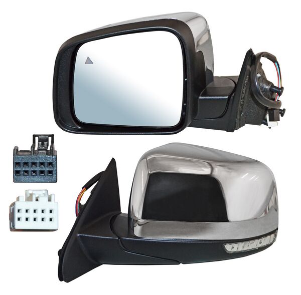 ESPEJO GRAND CHEROKEE 11-17 ELECT CROM C/MEM AUTOABATIBLE C/DESEMP C/SENSOR PUNTO CIEGO C/DIRECC 13 PINES IZQ