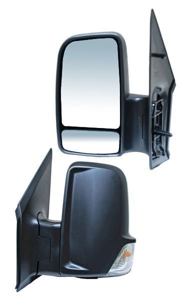 ESPEJO MBENZ SPRINTER 08-19 / CRAFTER 08-18 ELECT C/LUZ 6 PINES IZQ