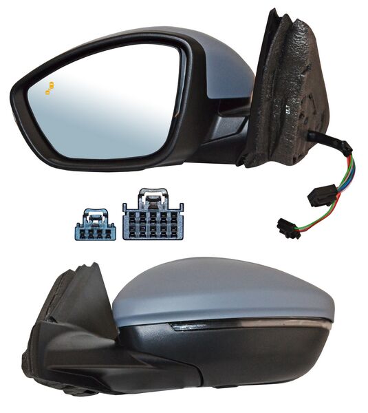 ESPEJO PEUGEOT 208 19-23 ELECT P/PINT C/DIRECC C/SENSOR PUNTO CIEGO C/DESEMP AUTOABATIBLE C/LUZ INF IZQ