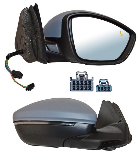 ESPEJO PEUGEOT 208 19-23 ELECT P/PINT C/DIRECC C/SENSOR TEMP Y PUNTO CIEGO C/DESEMP AUTOABATIBLE DER