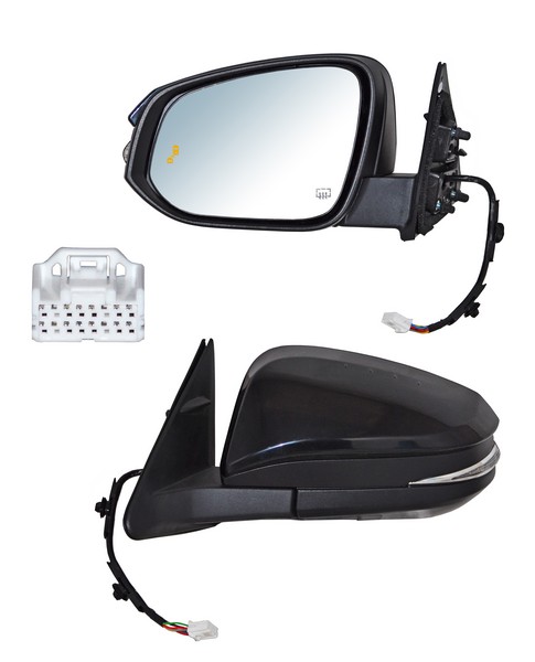 ESPEJO HIGHLANDER 17-19 ELECT C/DIRECC C/LUZ INF C/MEM C/SENS PUNTO CIEGO 12 PINES CCCC. IZQ