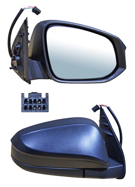 ESPEJO HILUX 16-25 ELECT POROSO 3 PINES DER