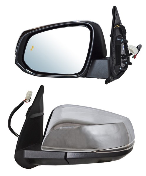 ESPEJO TACOMA 16-23 ELECT C/DESEMP C/DIRECC C/SENS PUNTO CIEGO CROM 8 PINES IZQ