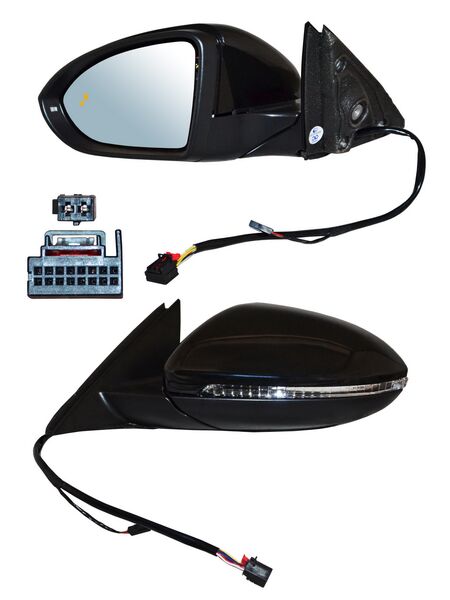 ESPEJO JETTA 19-26 ELECT C/DESEMP C/ DIRECC C/SENSOR PUNTO CIEGO C/MEM 12 PINES IZQ