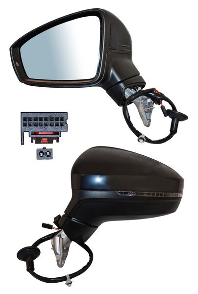 ESPEJO TIGUAN 18-24 ELECT P/PINT CON DIRECC C/DESEMP C/SENSOR PUNTO C/MEM C/LUZ INF CIEGO 15 PINES IZQ