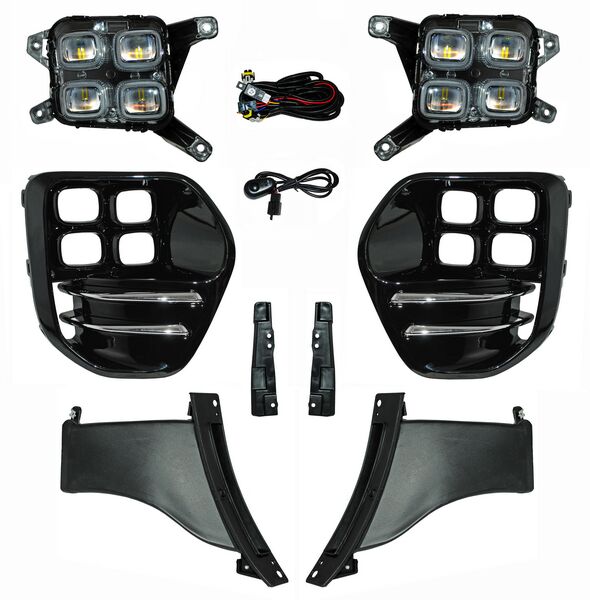 FARO NIEBLA SPORTAGE 16-18 SXL LEDS C/PARRILLA JGO 352