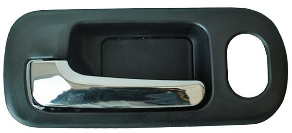 MANIJA INT CIVIC 01-05 NEGRA/ CROMO C/HOYO P/SEGURO DEL PLASTICO IZQ