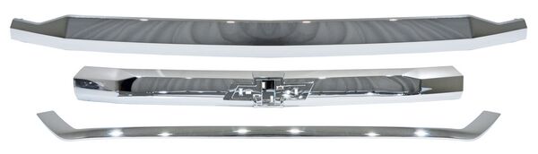 MOLDURA PARRILLA CHEV PU 16-18 4X2/ 4X4/ LS CROM 3 PIZAS
