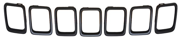 MOLDURA PARRILLA COMPASS 18-21 NEGRA 7 PZAS 130.RMI