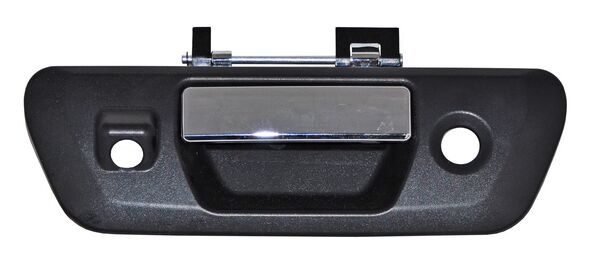 MANIJA TAPA CAJA NISSAN PU NP300/ FRONTIER 16-22 NEGRA/ CROM C/HOYO P/CAMARA